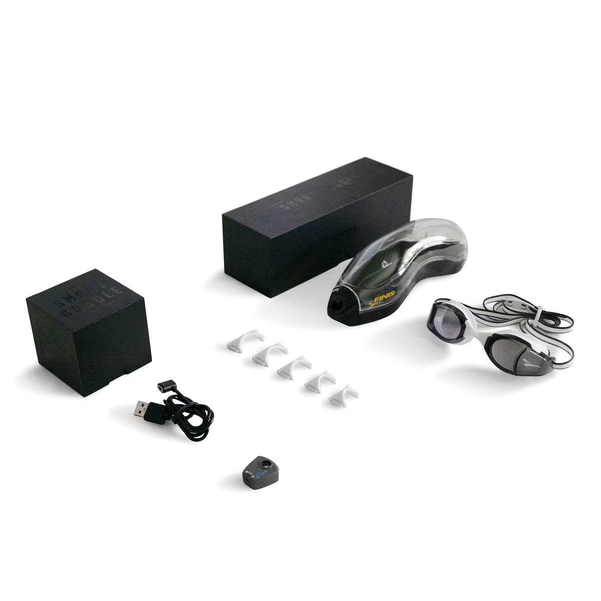 Smart Goggle Kit - Akıllı Yüzücü Gözlüğü Seti White/Smoke