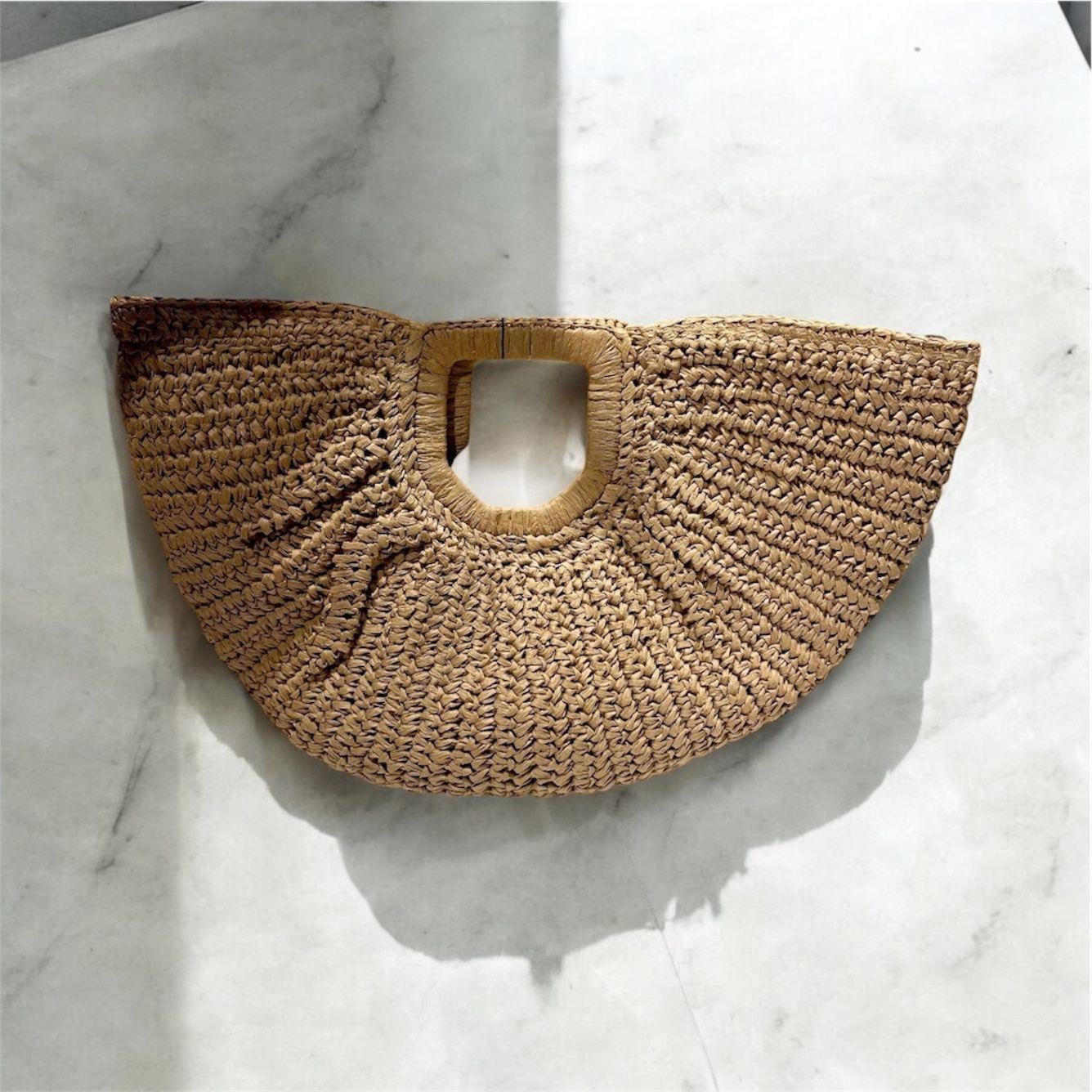 Hasır Clutch Çanta