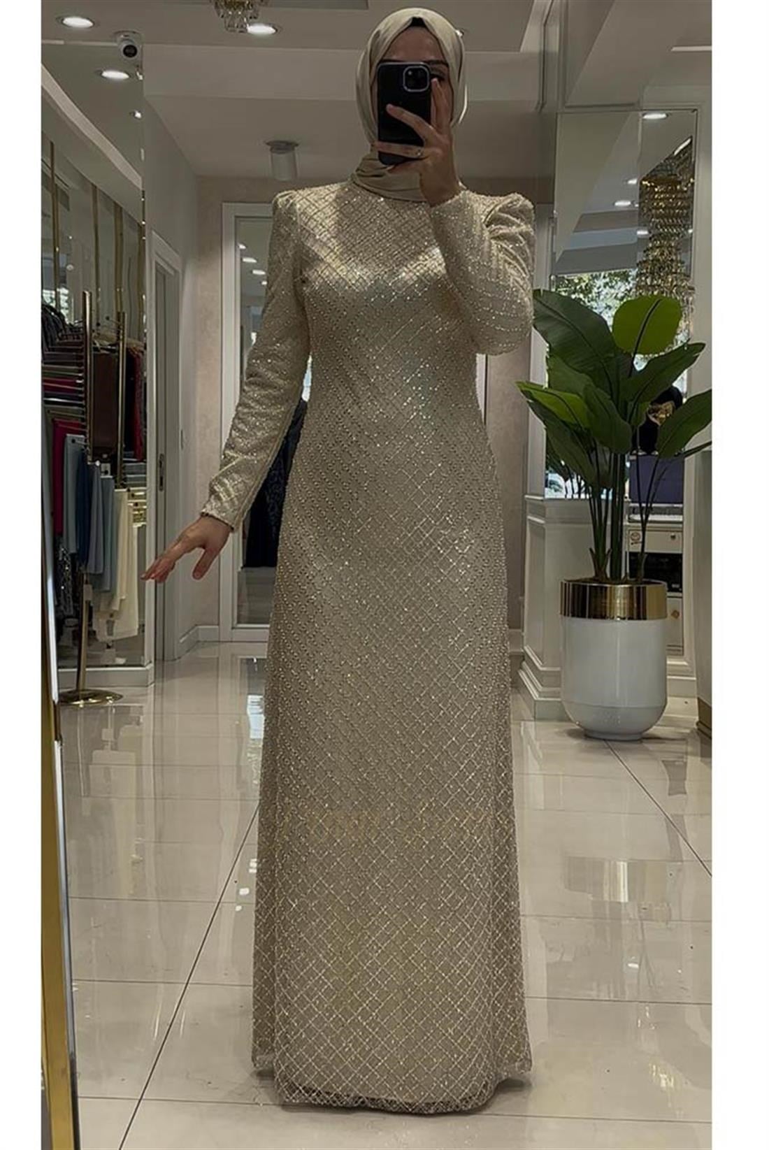 Pınar Şems Dilşah Abiye Gold