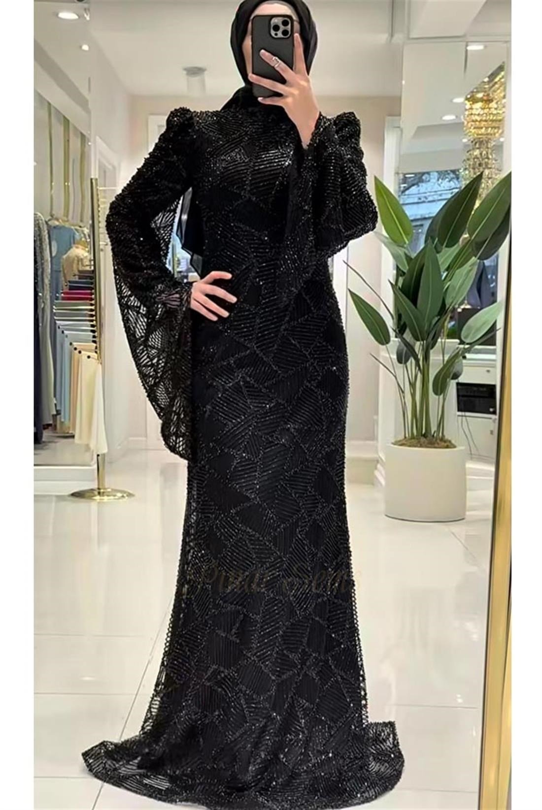 Pınar Şems Meriç Abiye Siyah