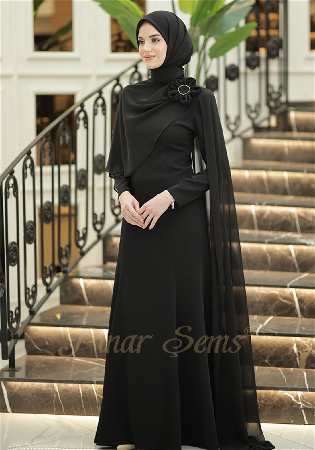 Pınar Şems Özgün Abiye Siyah