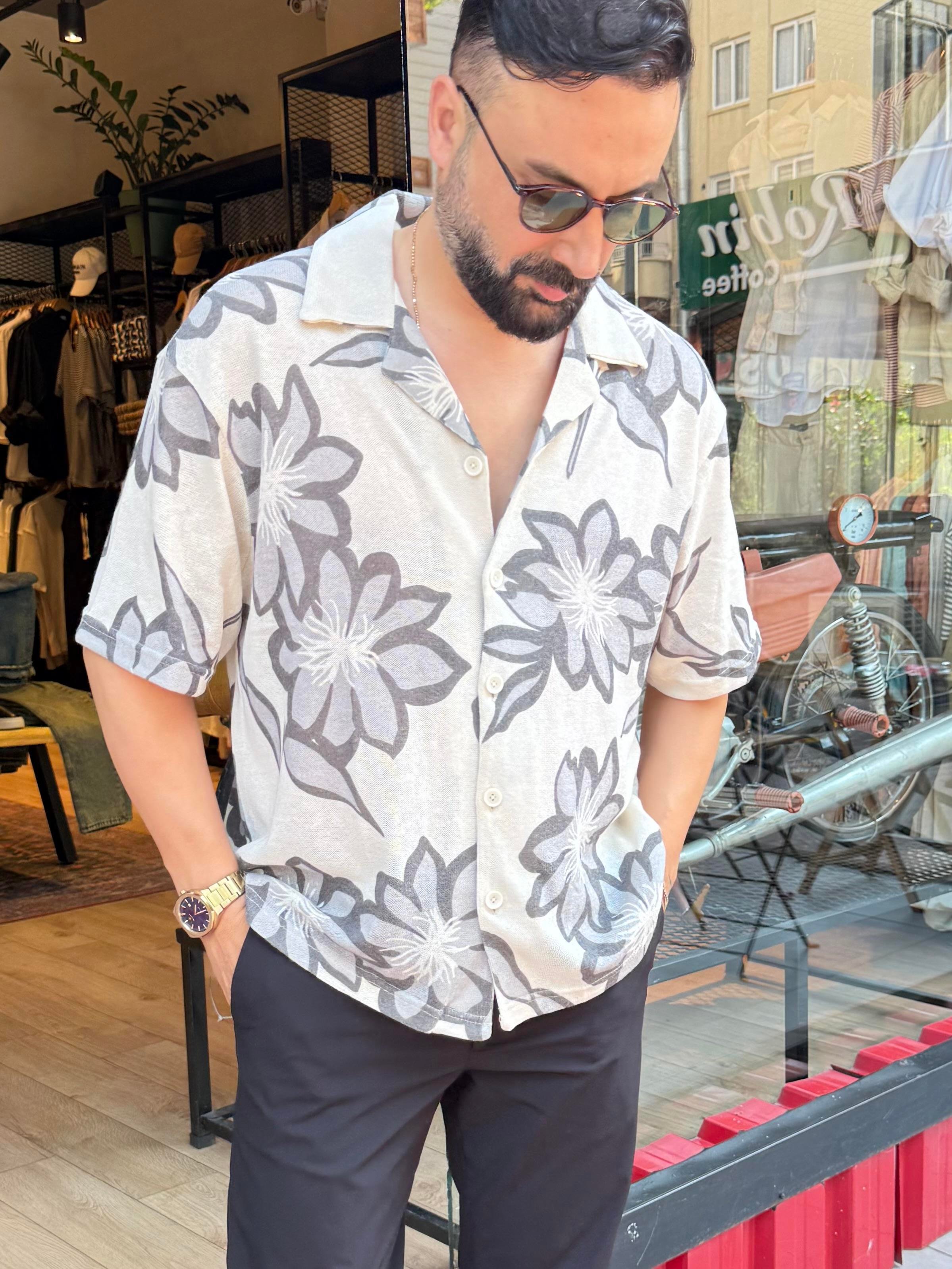 Antioch Desenli Kısa Kollu Gömlek