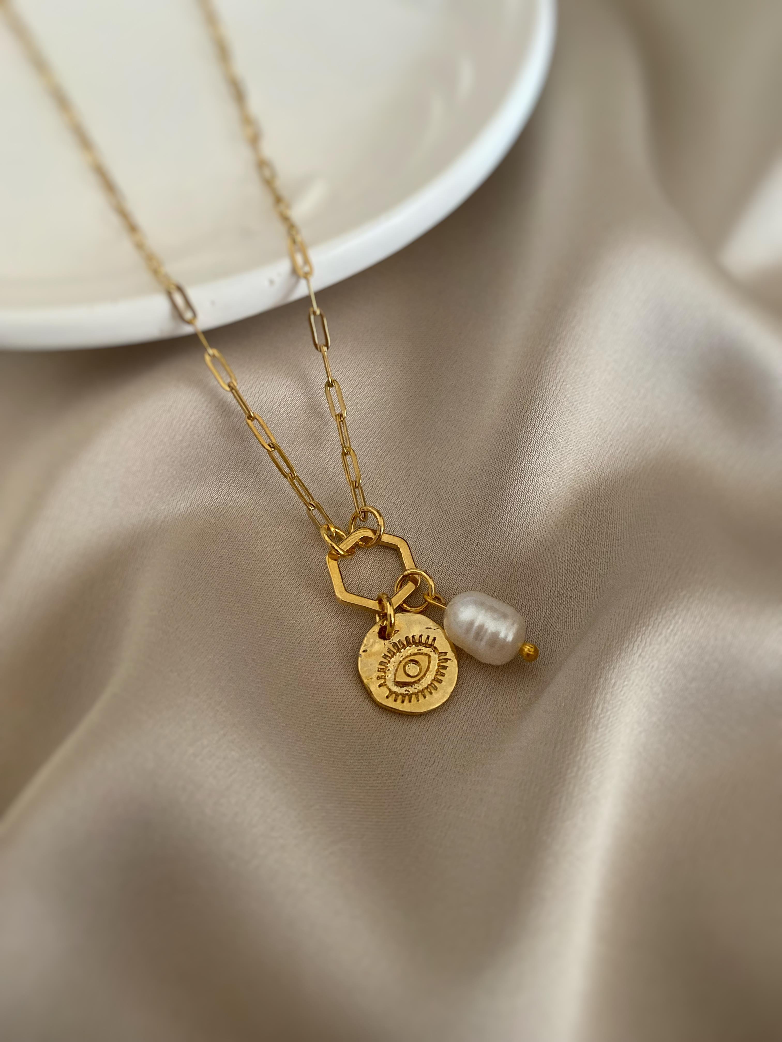 Barok Charm Göz Kolye