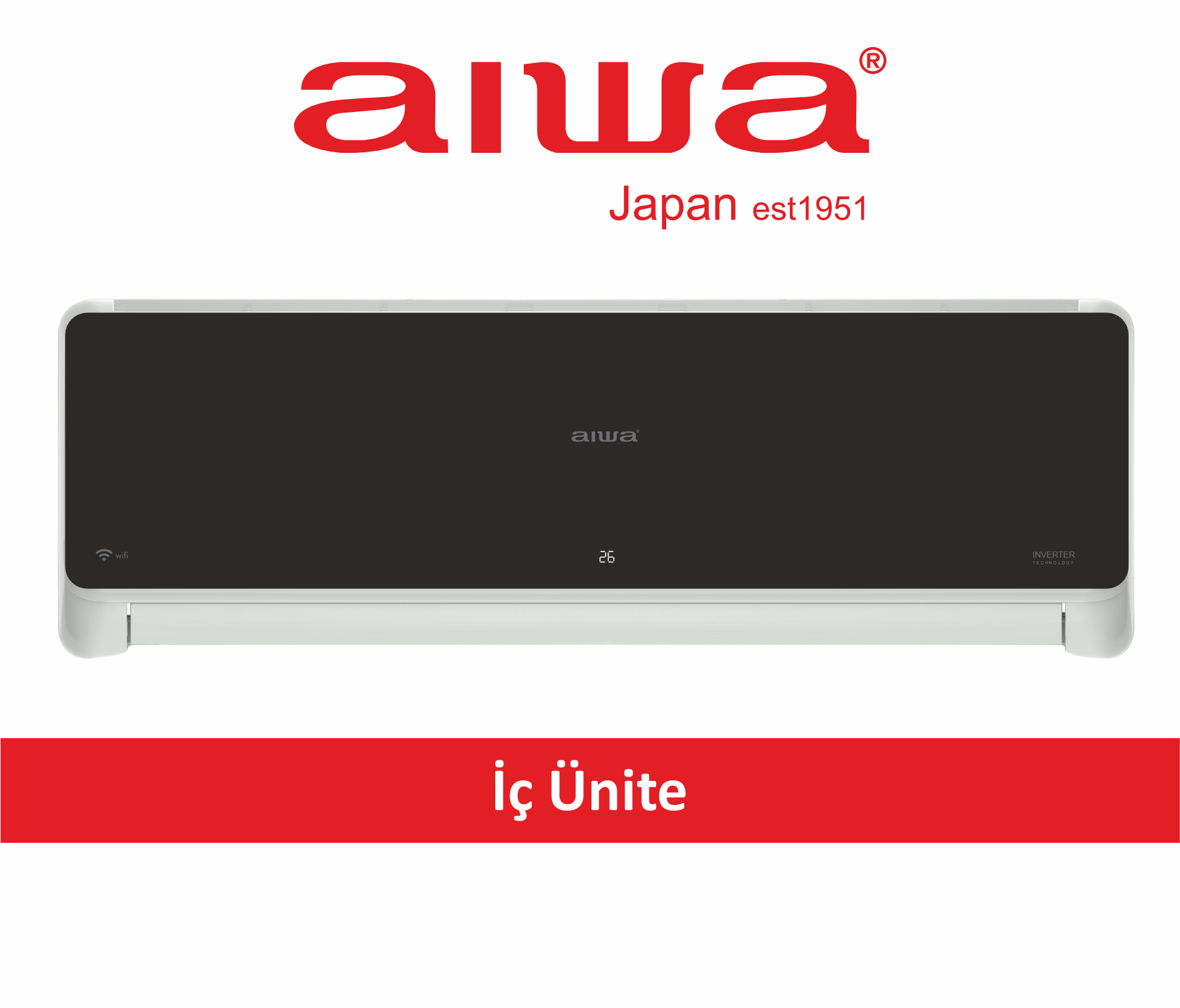 Aiwa Platinum Black Seris Duvar Tipi Split Klima