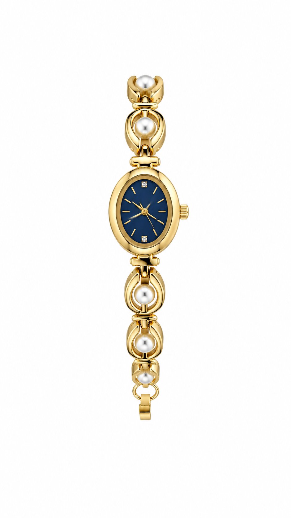 gold inci detaylı vintage saat