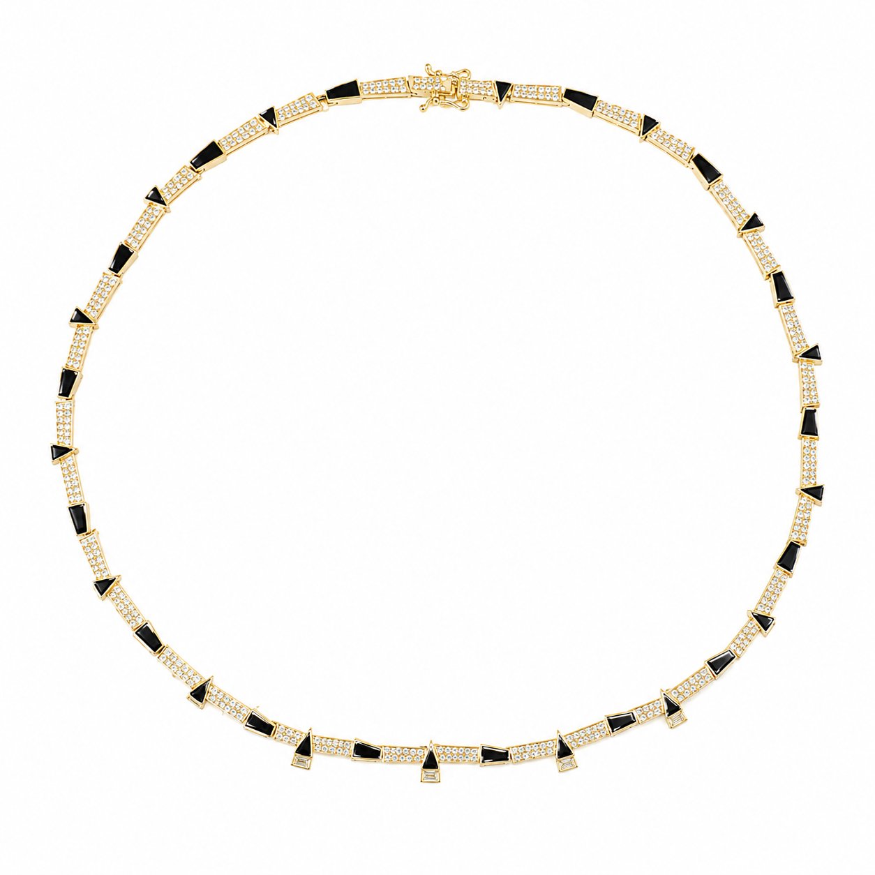 Gold -Siyah Tasarım Kolye