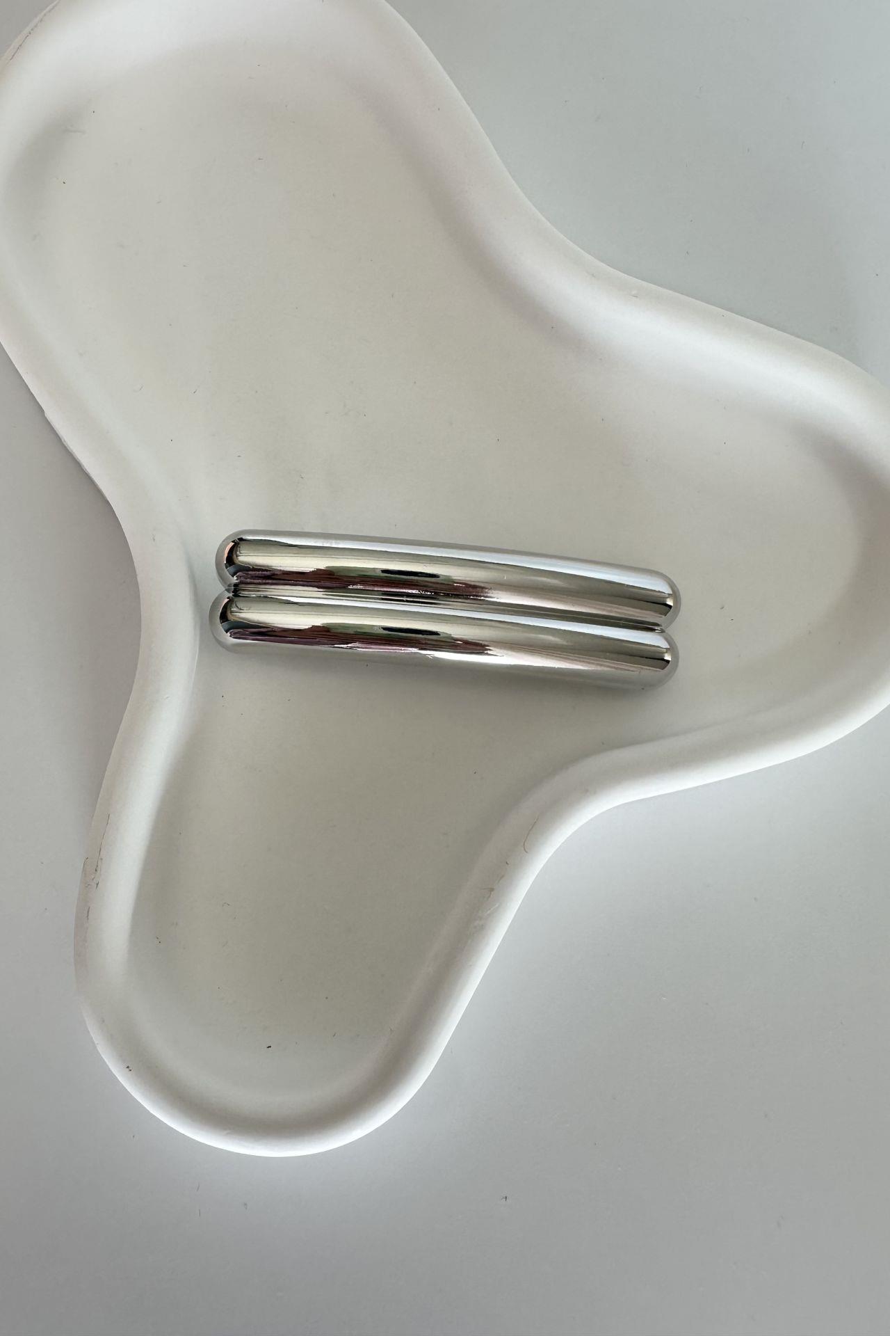 Silver Çift Sıra Otomatik Toka