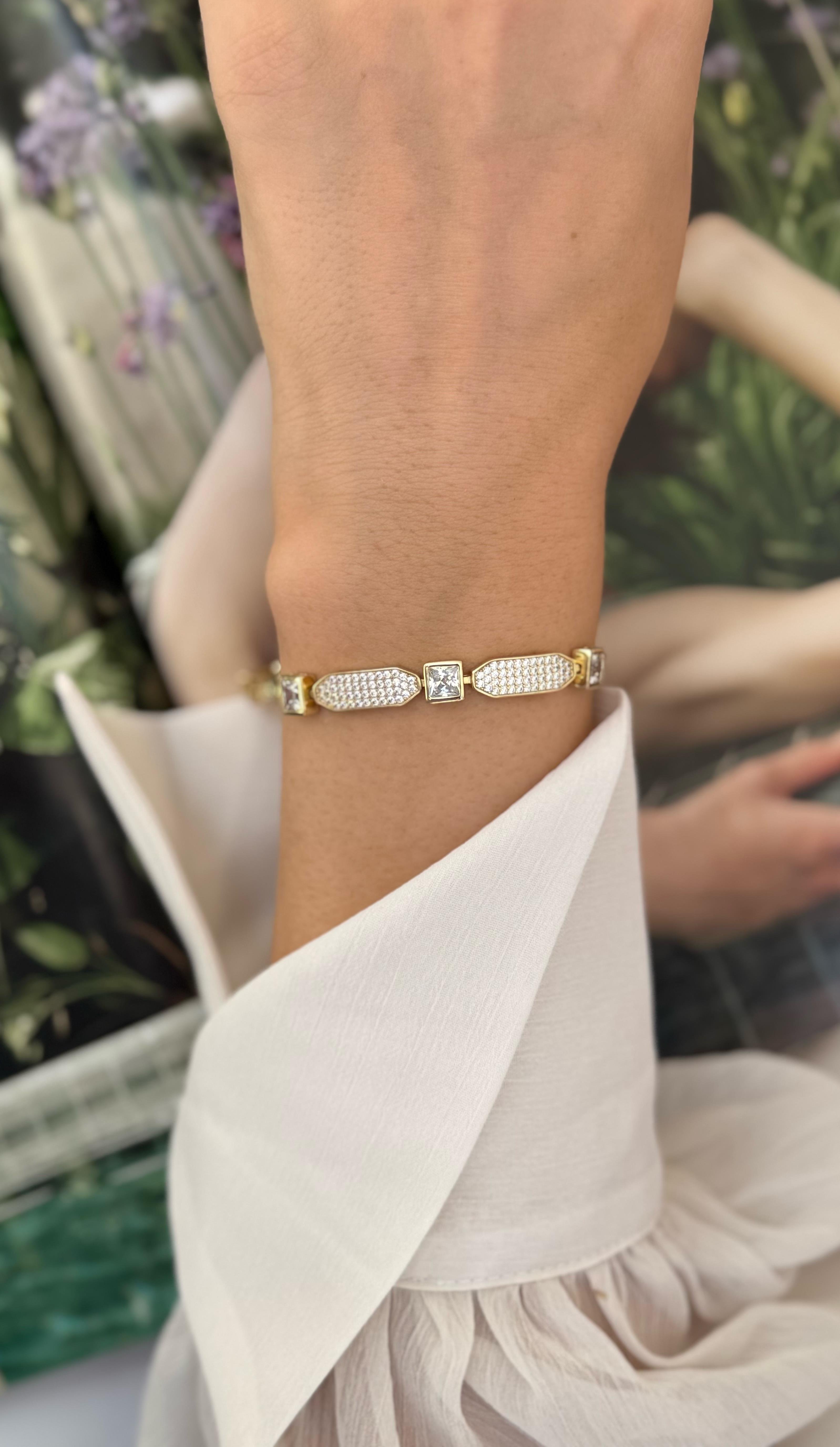 Xuping Gold Zirkon Taşlı Bileklik