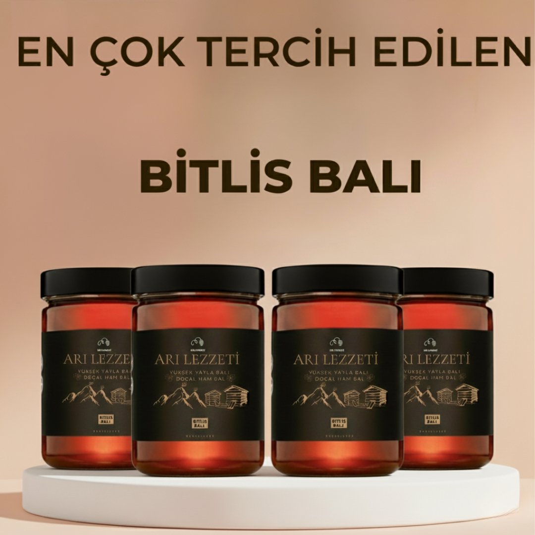  Bitlis Yayla Süzme Balı 860gr x4(DOĞAL,HAKİKİ)
