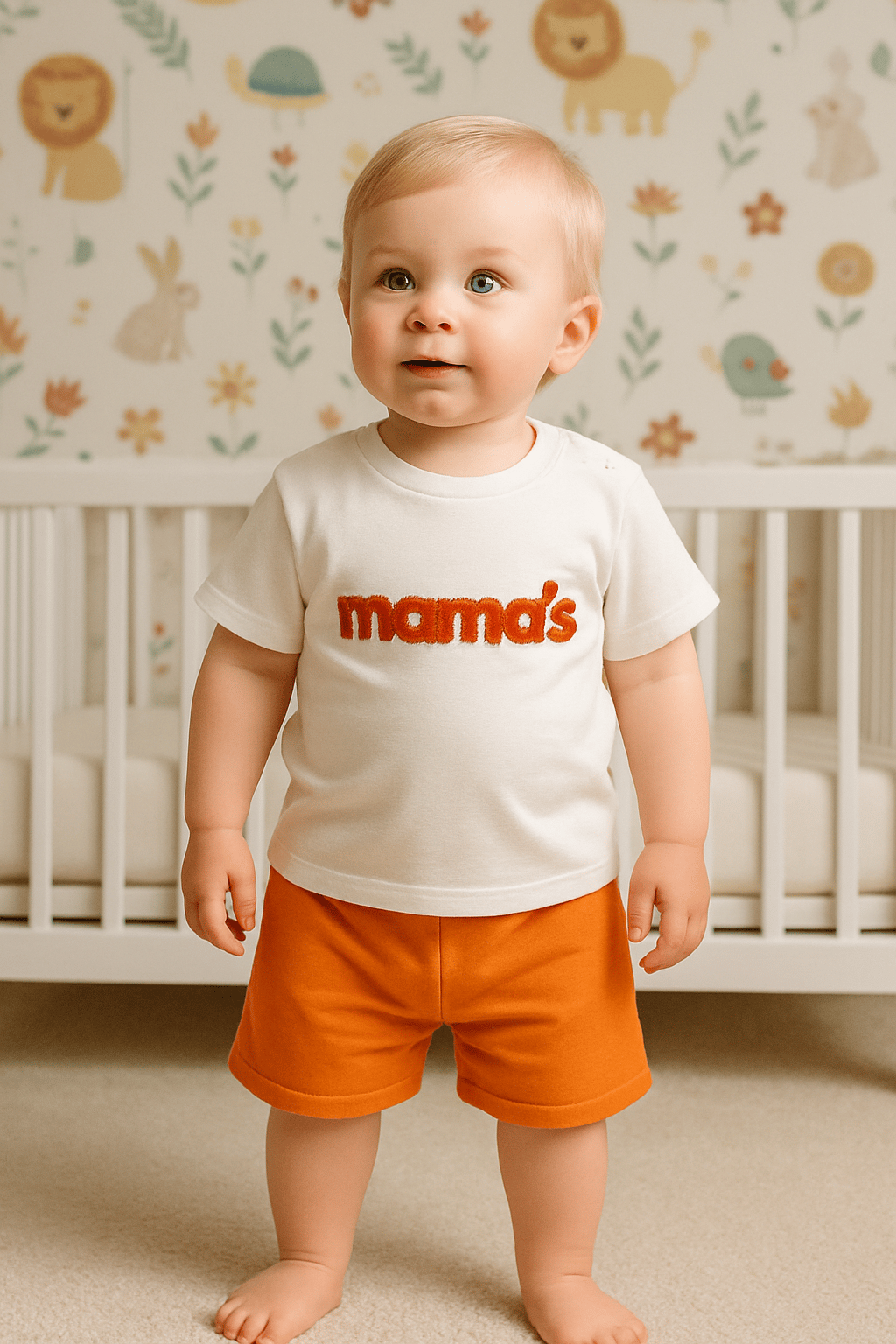 MAMA'S Baskılı Şortlu Alt Üst Takım