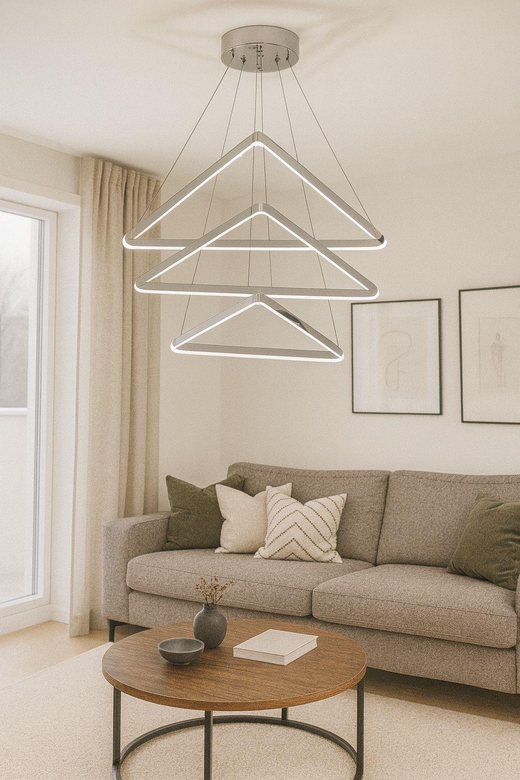 LEDLİ AVİZE 60+40+30+KROM