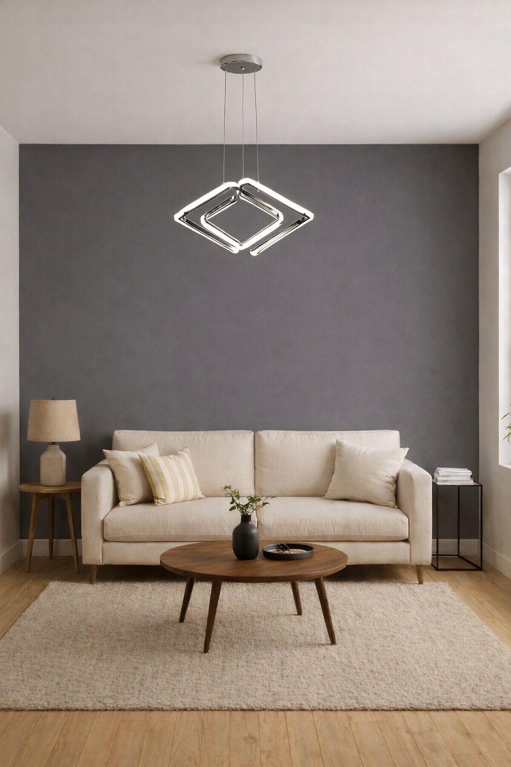 LEDLİ AVİZE FORMA KÜÇÜK KROM