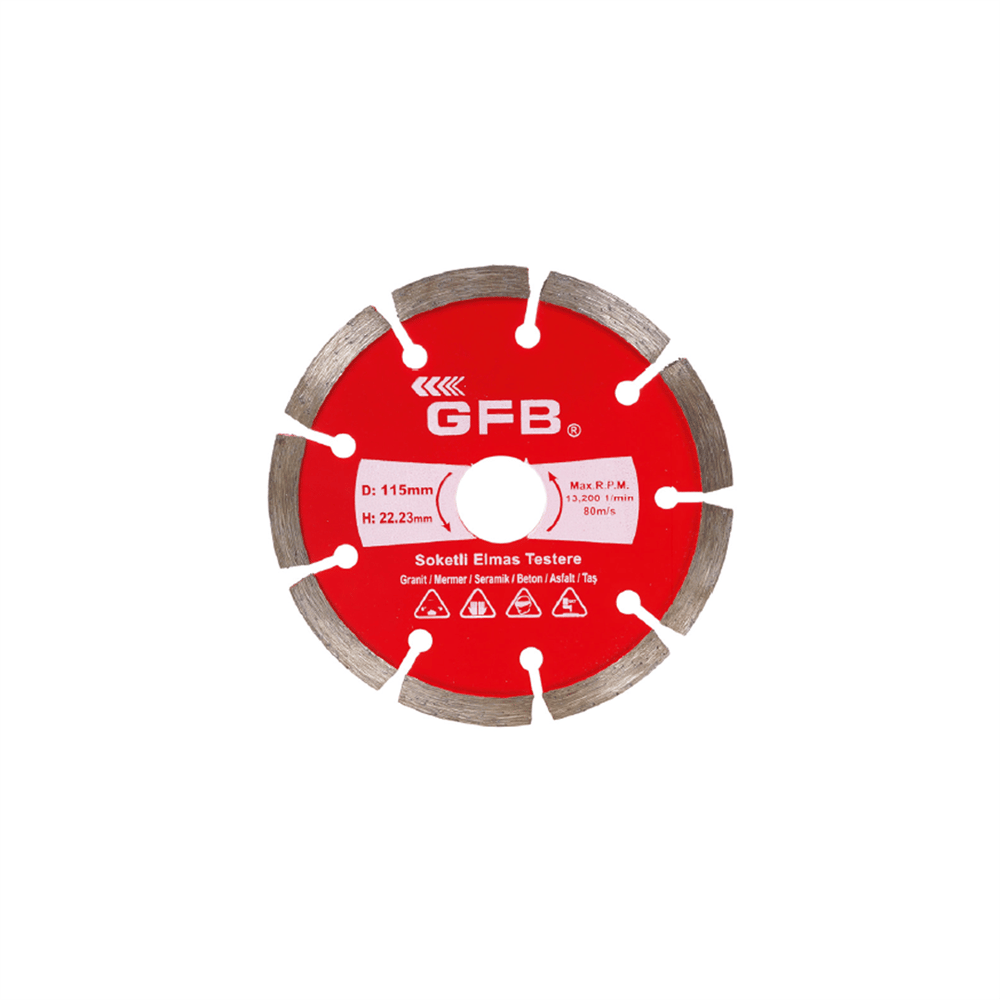 Gfb Soketli Elmas Beton Mermer Kesici 115 mm