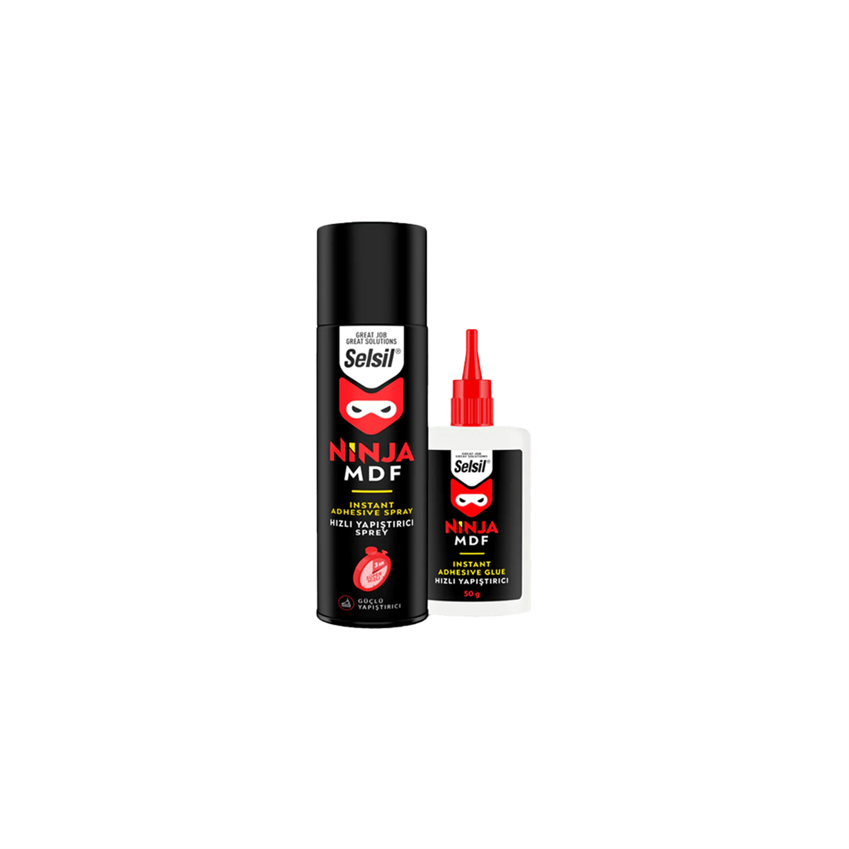Selsil Ninja Mdf Hızlı Yapıştırıcı 200 ml+50 gr