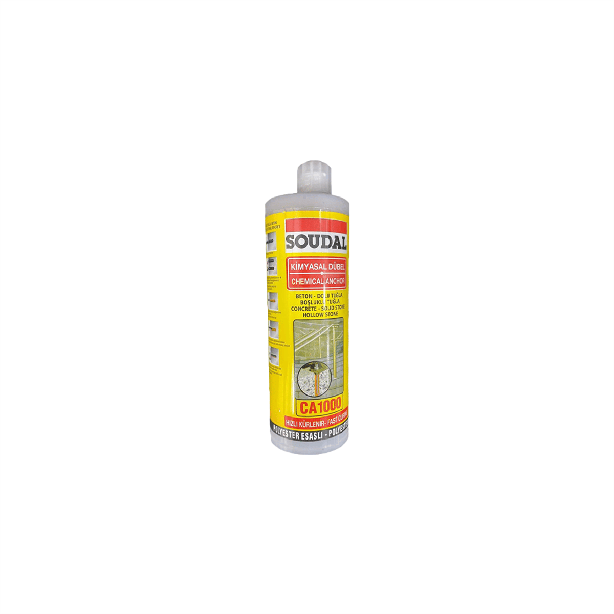 Soudal Ca1000 Kimyasal Dübel Gri 410 ml