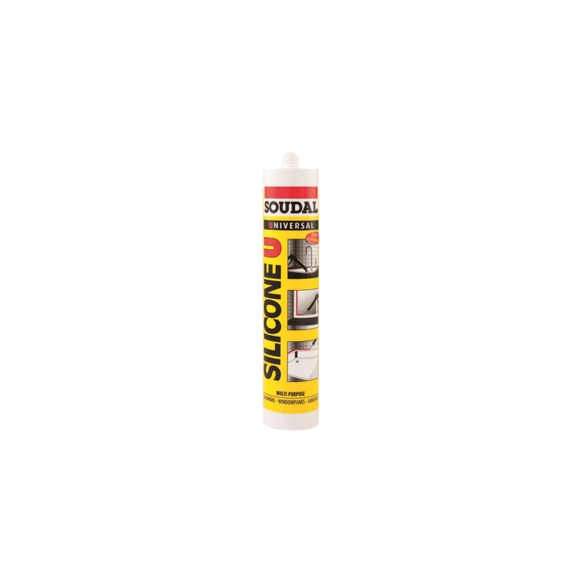 Soudal Silikon U Siyah Kartuş 280 gr