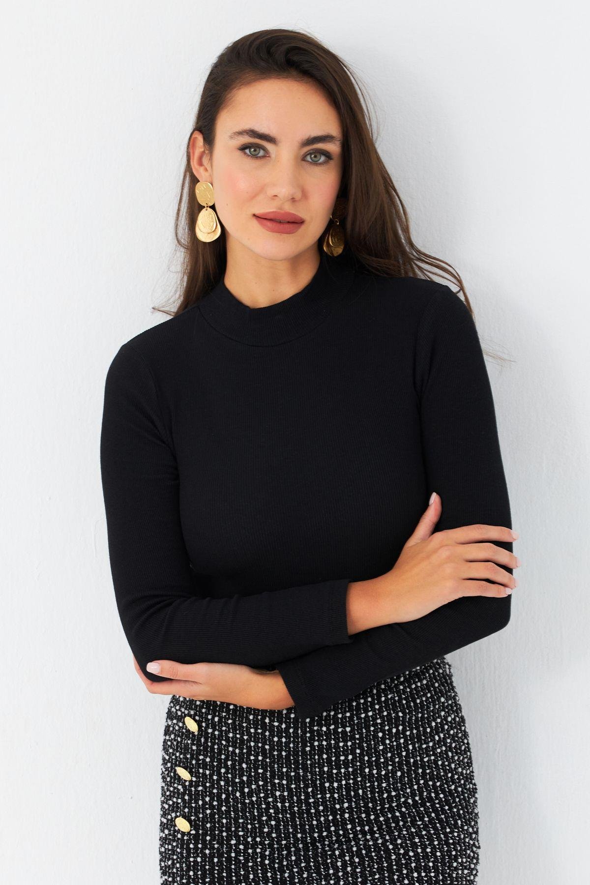 Kadın Camel Kaşkorse Basic Bluz AYD389
