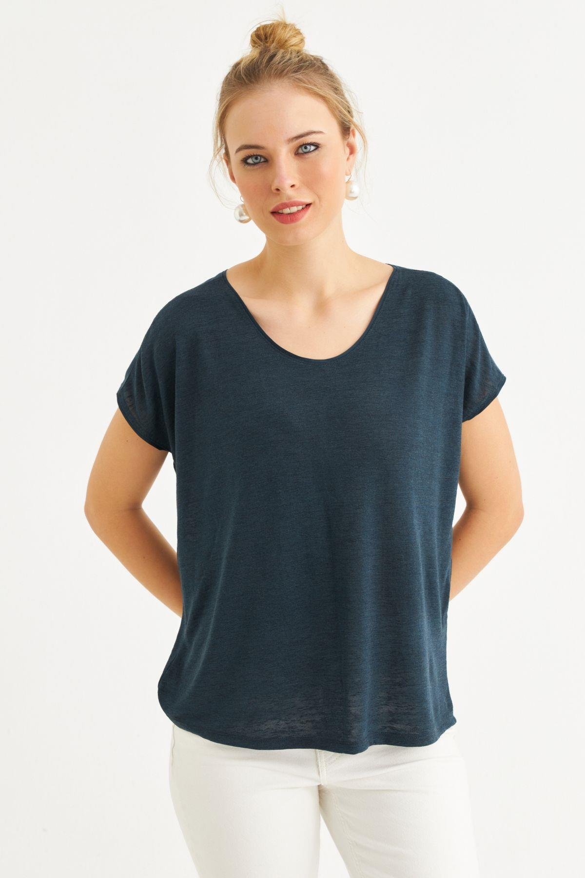 Kadın Yeşil Basic Bluz AYD410