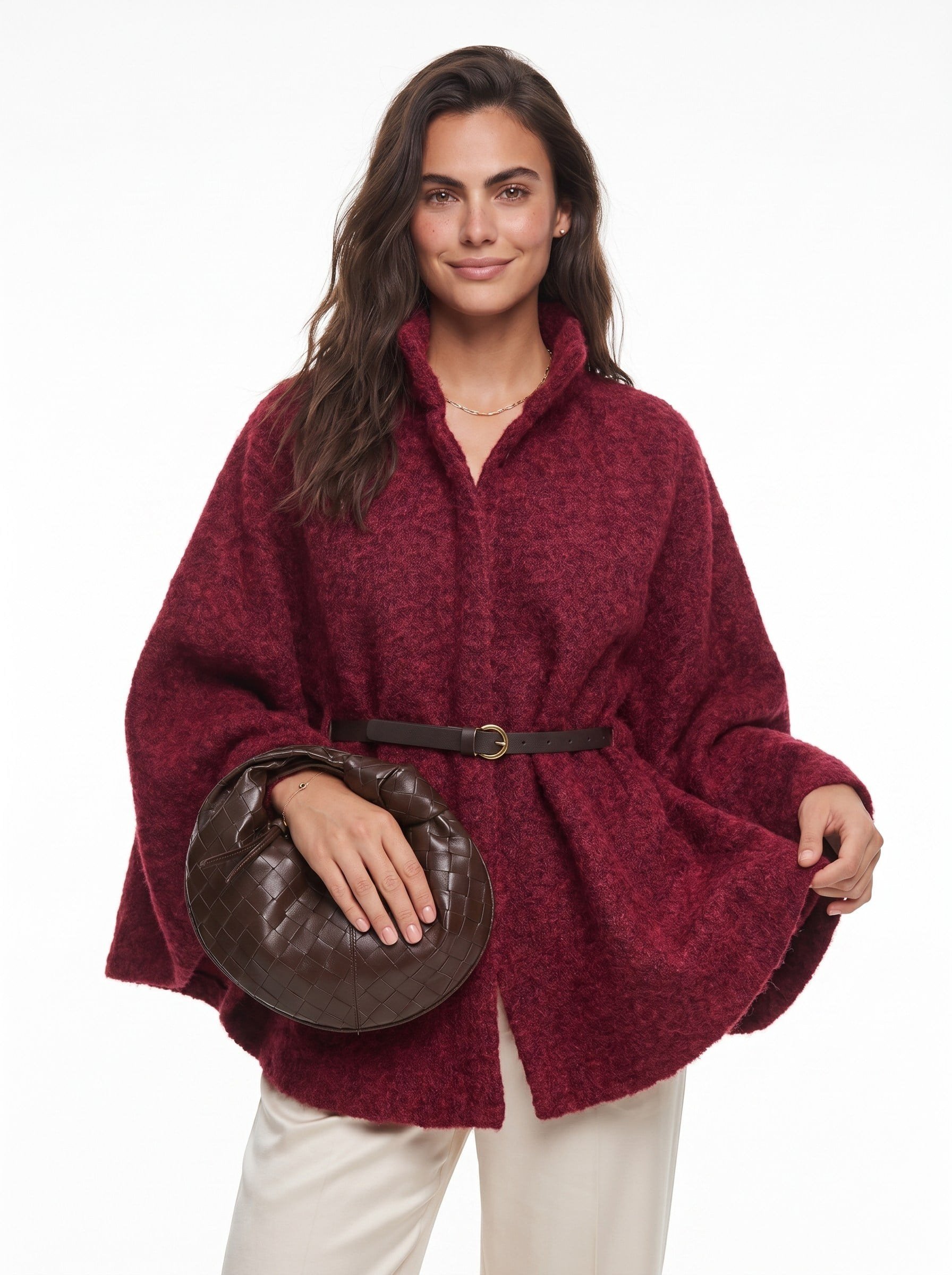 Bordo Buklet Kemerli Panço