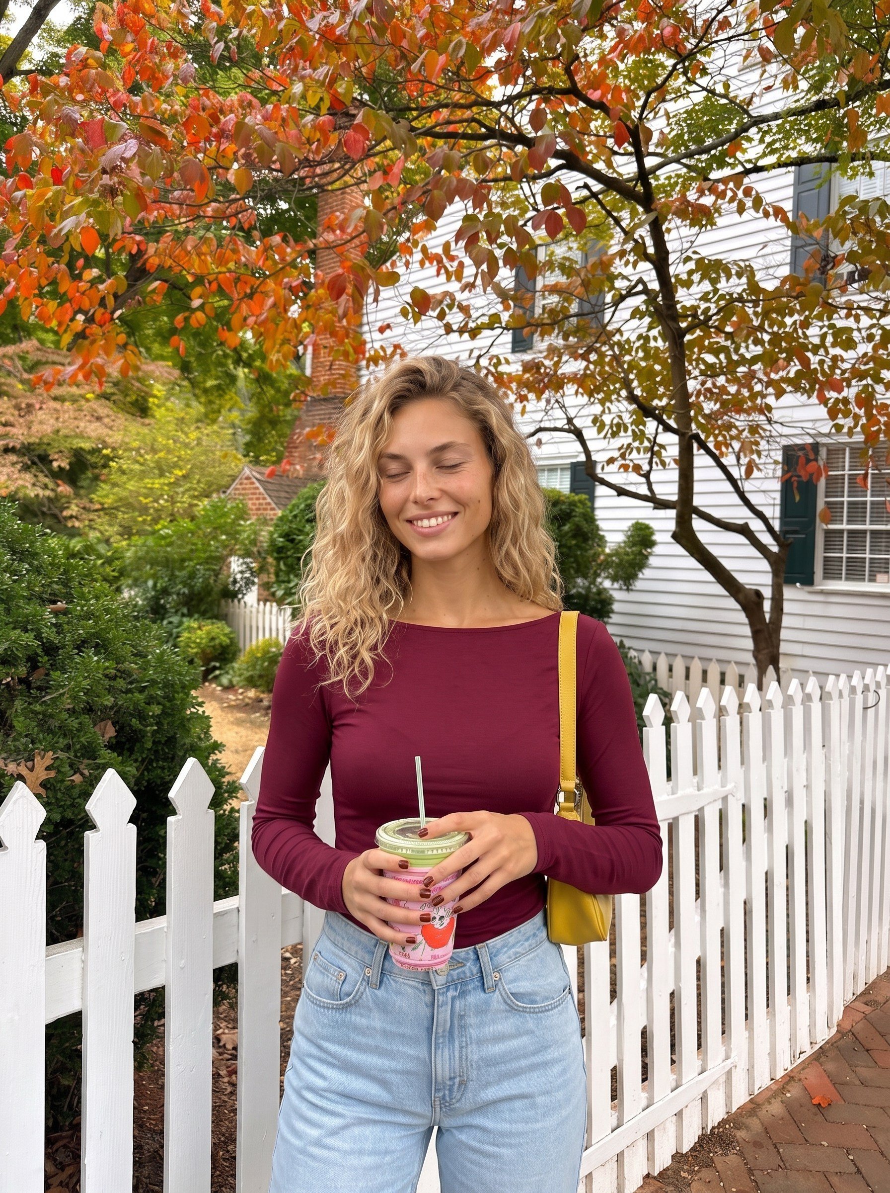 Bordo Geniş Yaka Likralı Bluz
