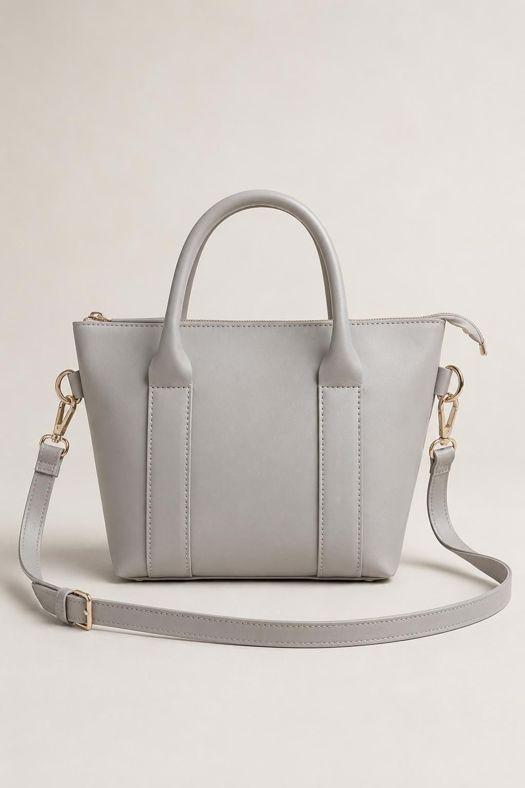 Gri Mini Tote Omuz Çantası