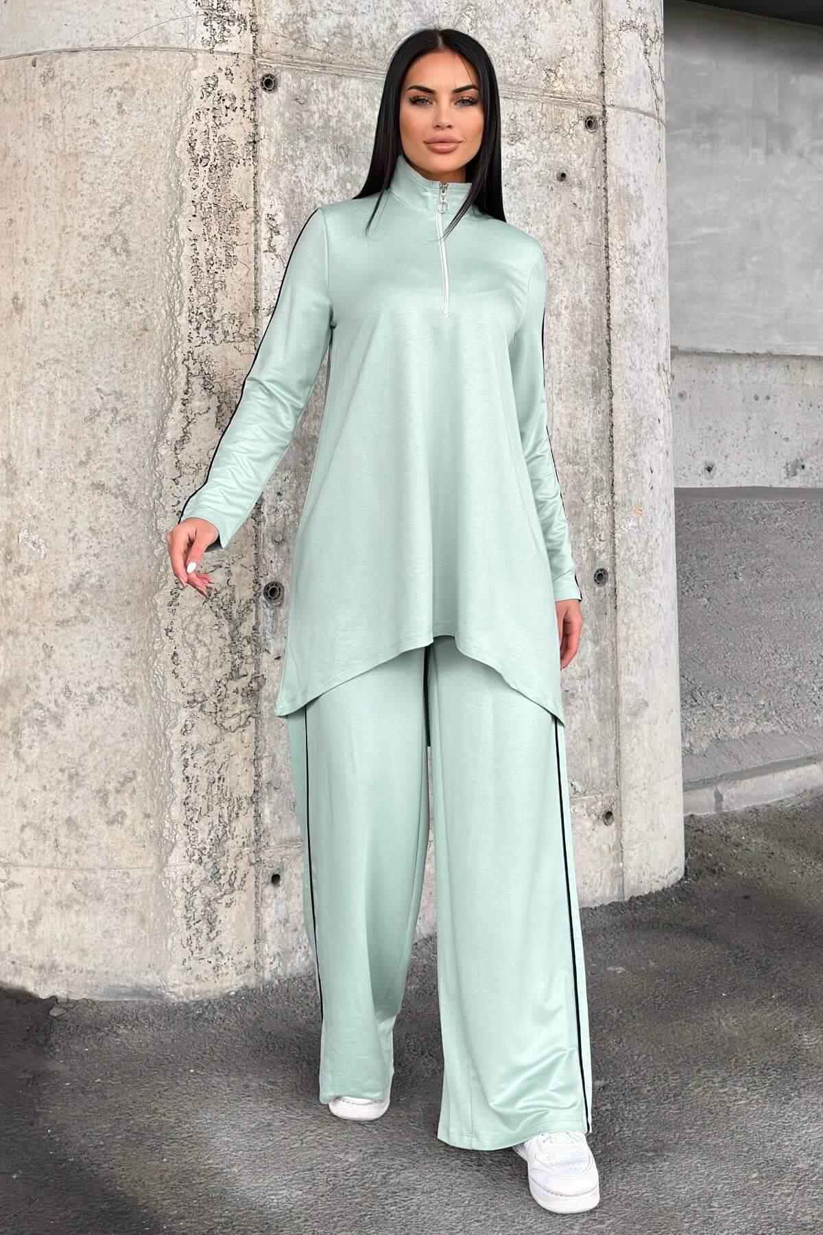 Mint Viskon Bluz Takım