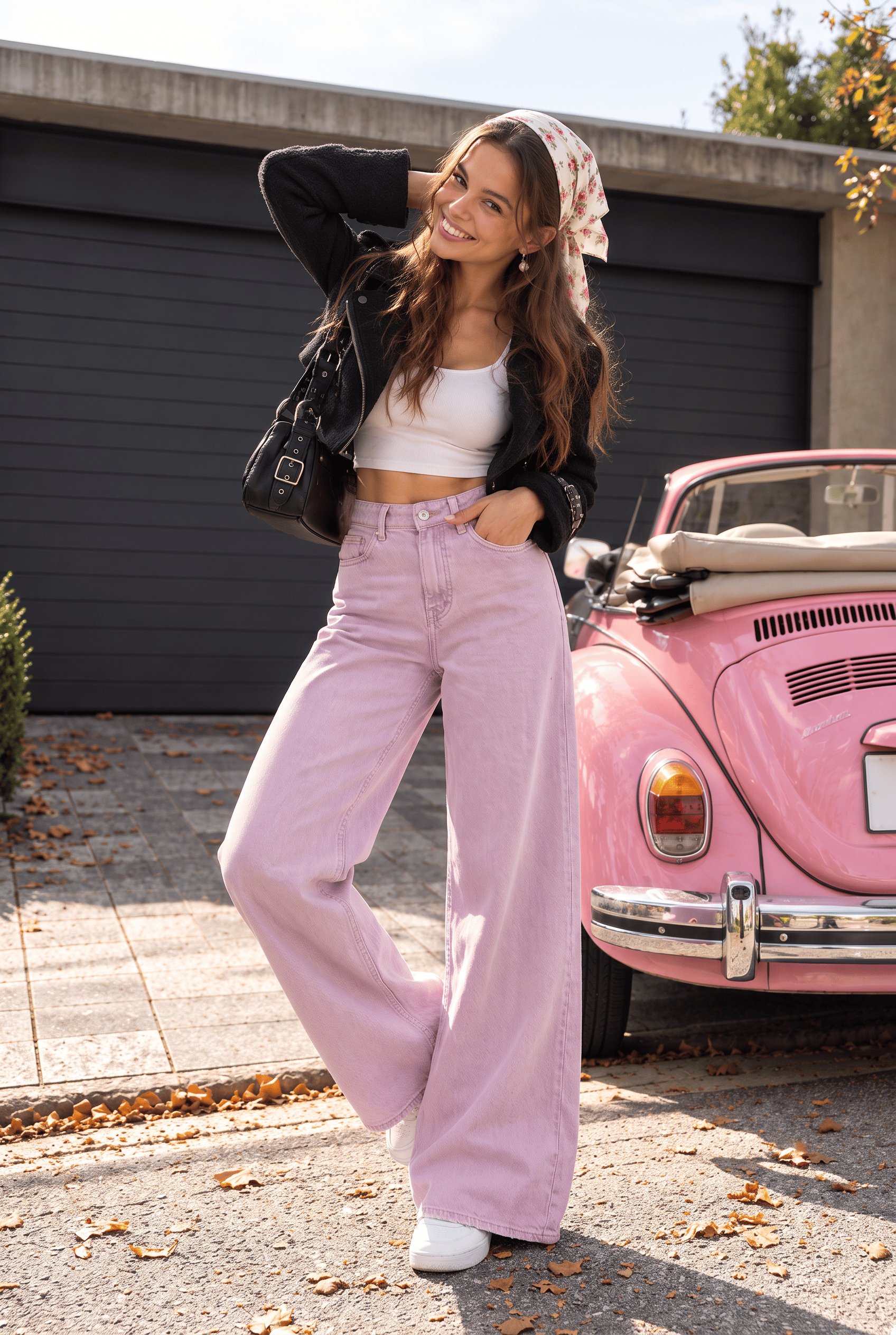 PEMBE Pembe Kot Pantolon