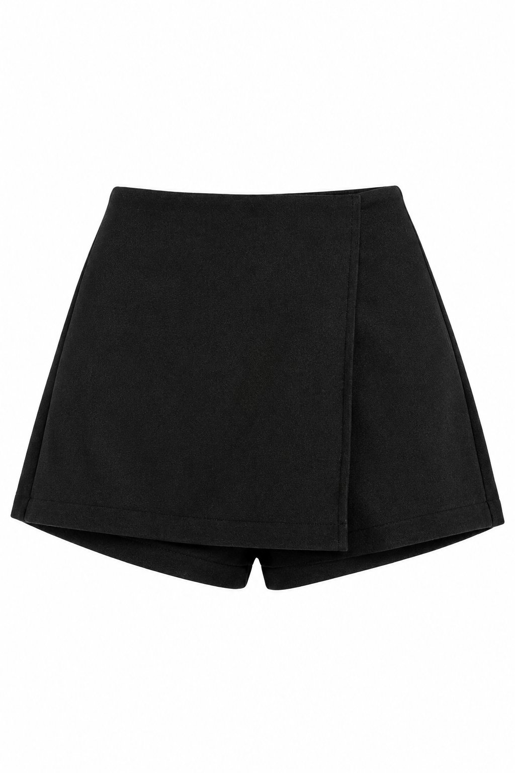 Siyah Kaşeli Mini Şort Etek