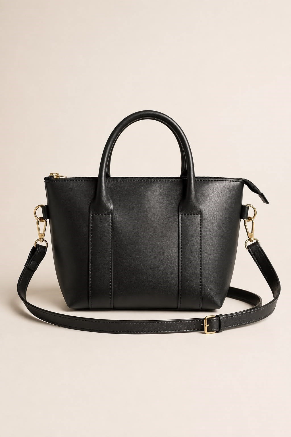Siyah Mini Tote Omuz Çantası