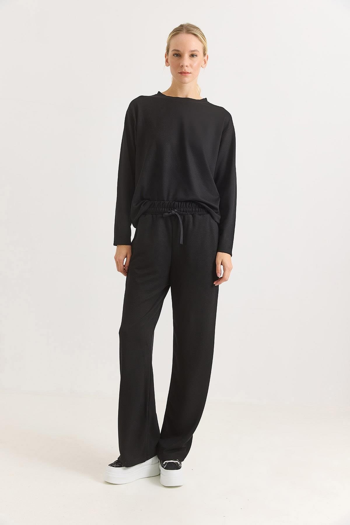 Siyah Modal Basic Eşofman Takımı
