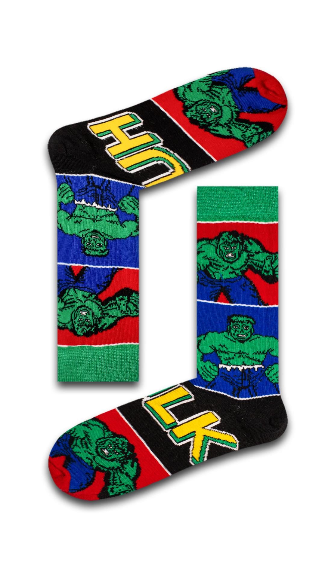 Yeşil Hulk Renkli Unisex Çorap