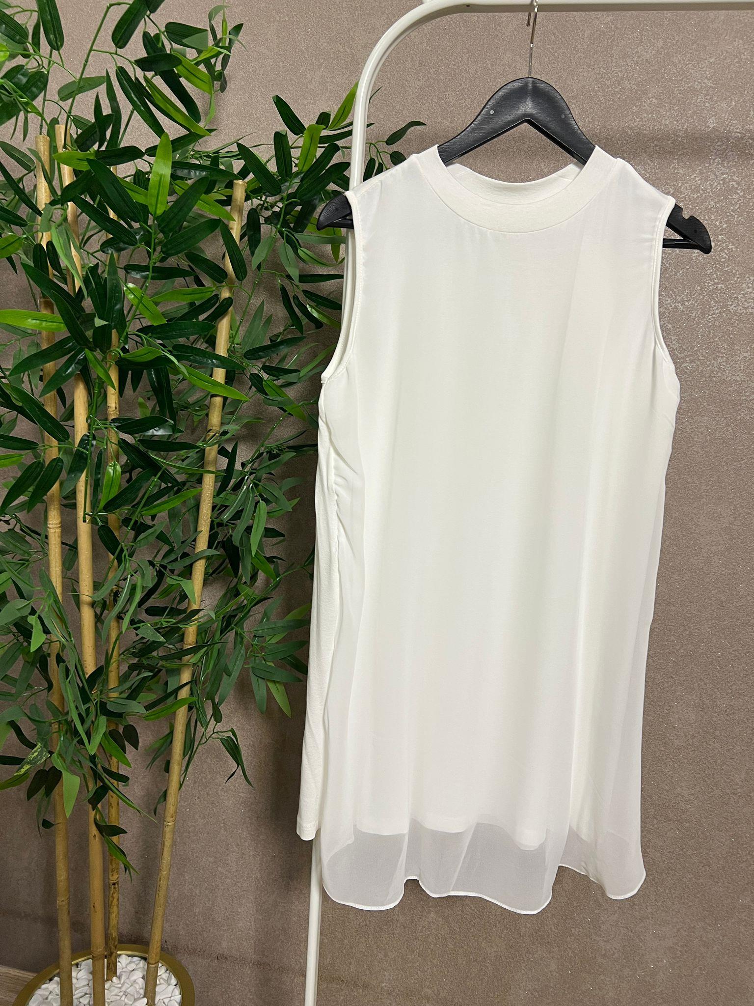 ÖNÜ ŞİFON EKRU İÇLİK 