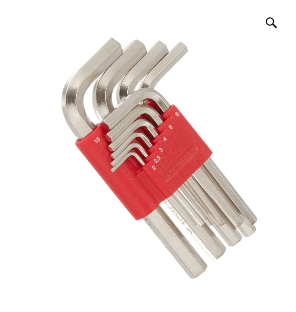 Allen Anahtar Takim Altı Köşe Standart Boy (mm) (10 Parca)