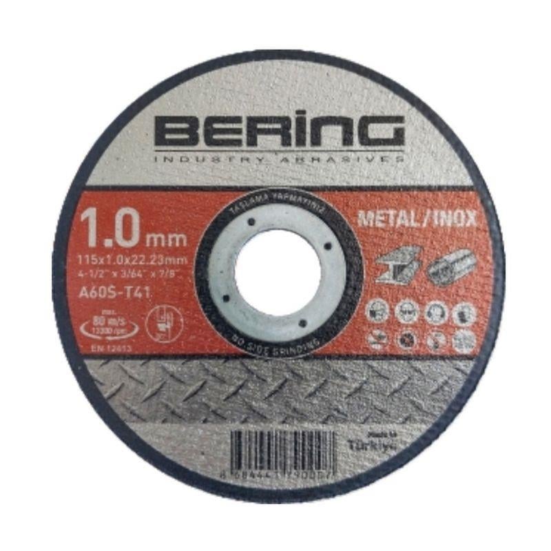 BERİNG INOX METAL KESME TAŞLARI • TİP 41 • DÜZ 115 MM 1.6