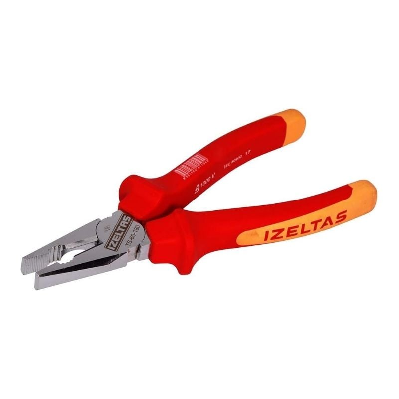 İzeltaş 1000V İzoleli Elektrikçi Kombine Pense 180 mm