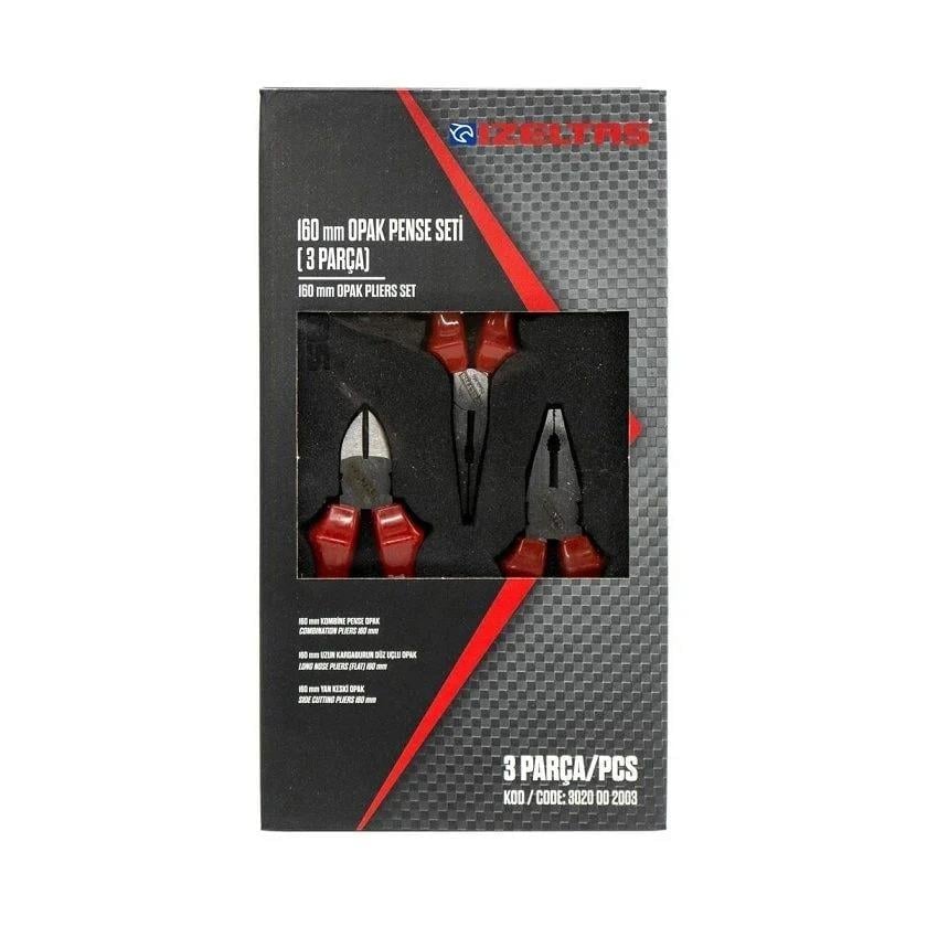 İzeltaş Opak Pense Seti 160mm (3 Parca)