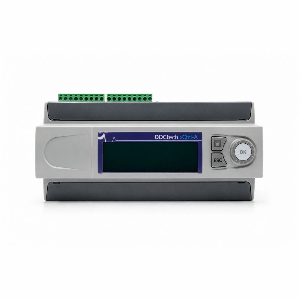 DDCtech CTRL-A-BA Modbus TCP/IP Ekranlı Kontrol Cihazı, 16UI, 2DI, 6AO, 4TR