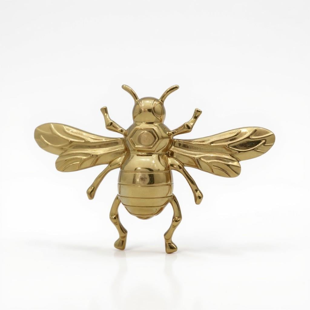 Gold Büyük Boy Arı Model Broş
