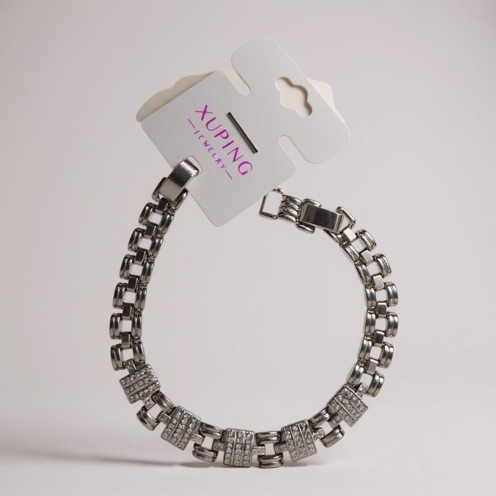 Xuping Silver zirkon Taşlı Zincir Model  Bileklik