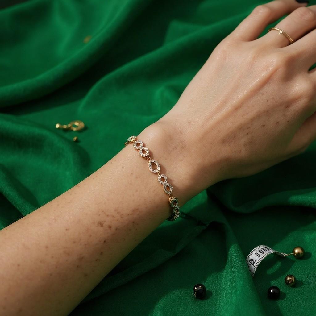 Xuping Sonsuzluk Detaylı Gold Bİleklik