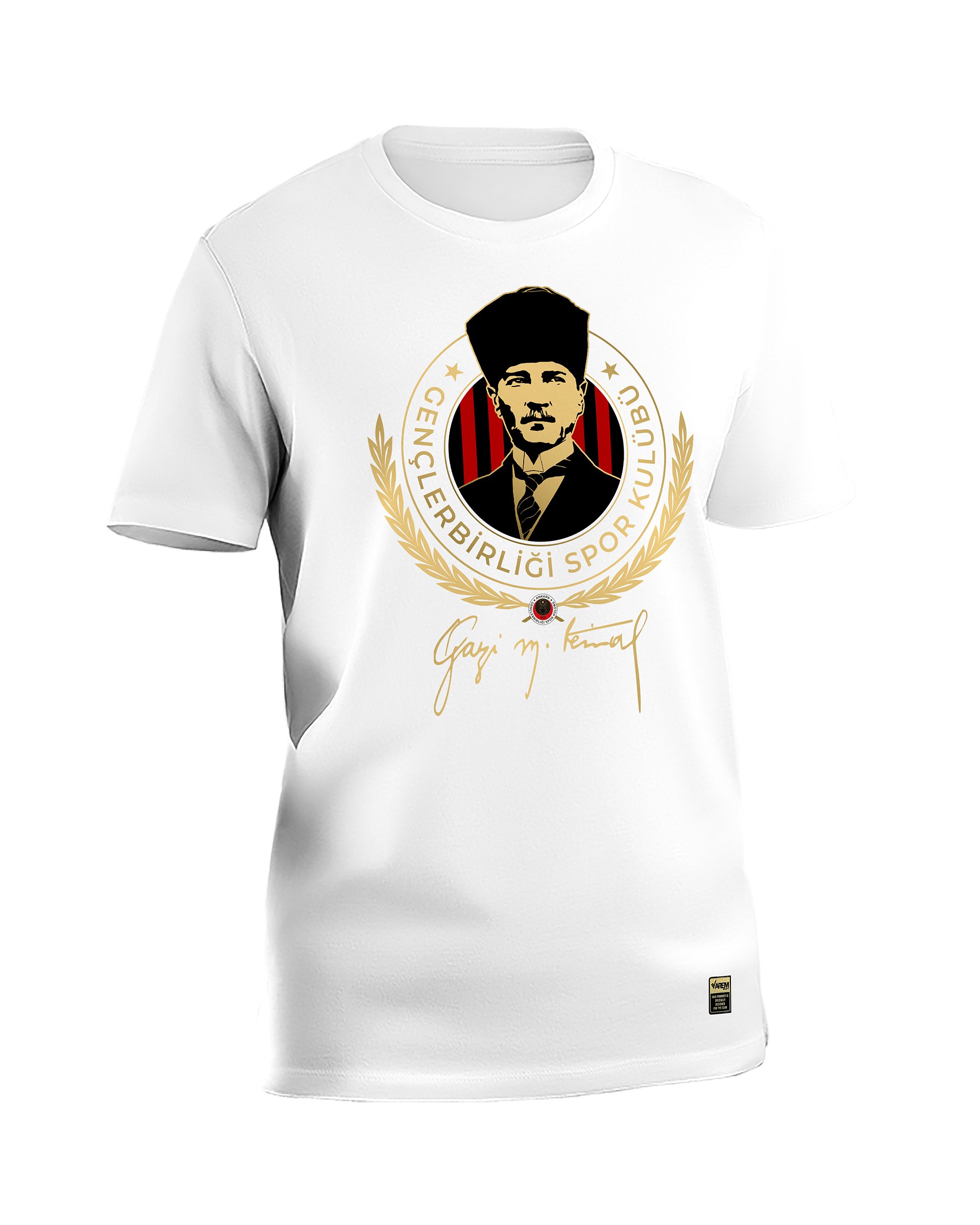 Gençlerbirliği 29 Ekim Atatürk Baskılı Beyaz T-Shirt