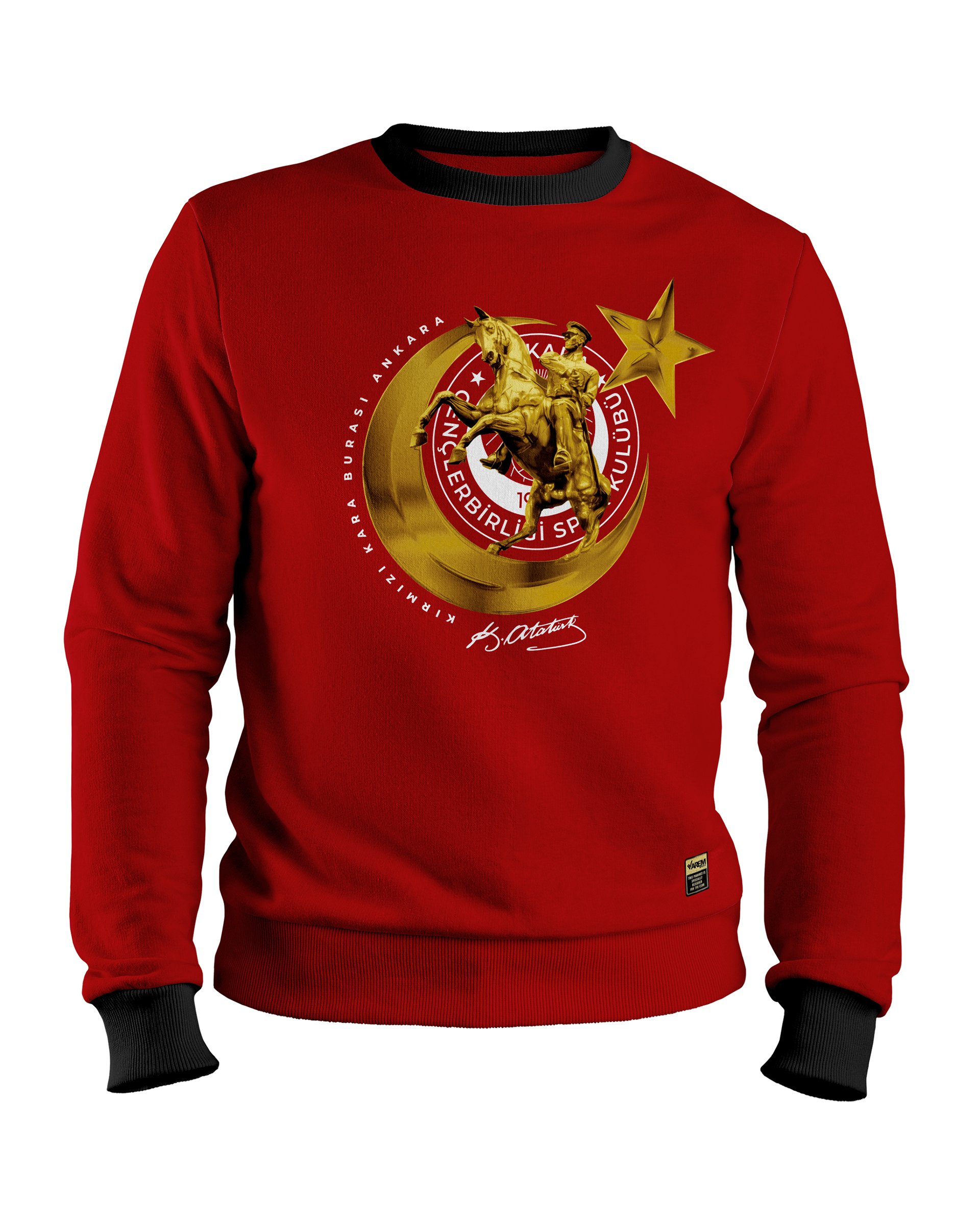 Gençlerbirliği Kırmızı Atatürk Sweatshirt