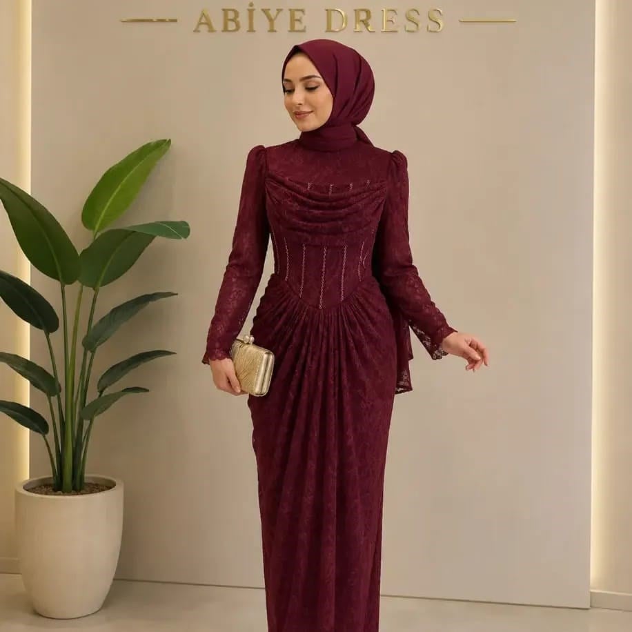 GÜPÜR KORSE DETAYLI ABİYE 
