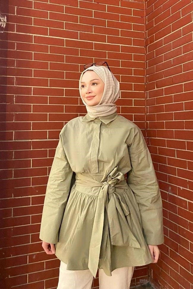 S BELDEN BAĞLAMALI GÖMLEK  5502