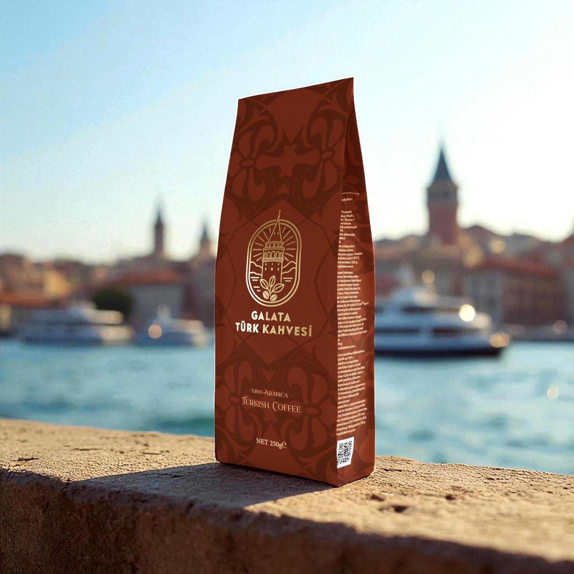 Galata Türk Kahvesi Orta Kavrulmuş Türk Kahvesi Avantaj Paketi, %100 Arabica 2x250 g
