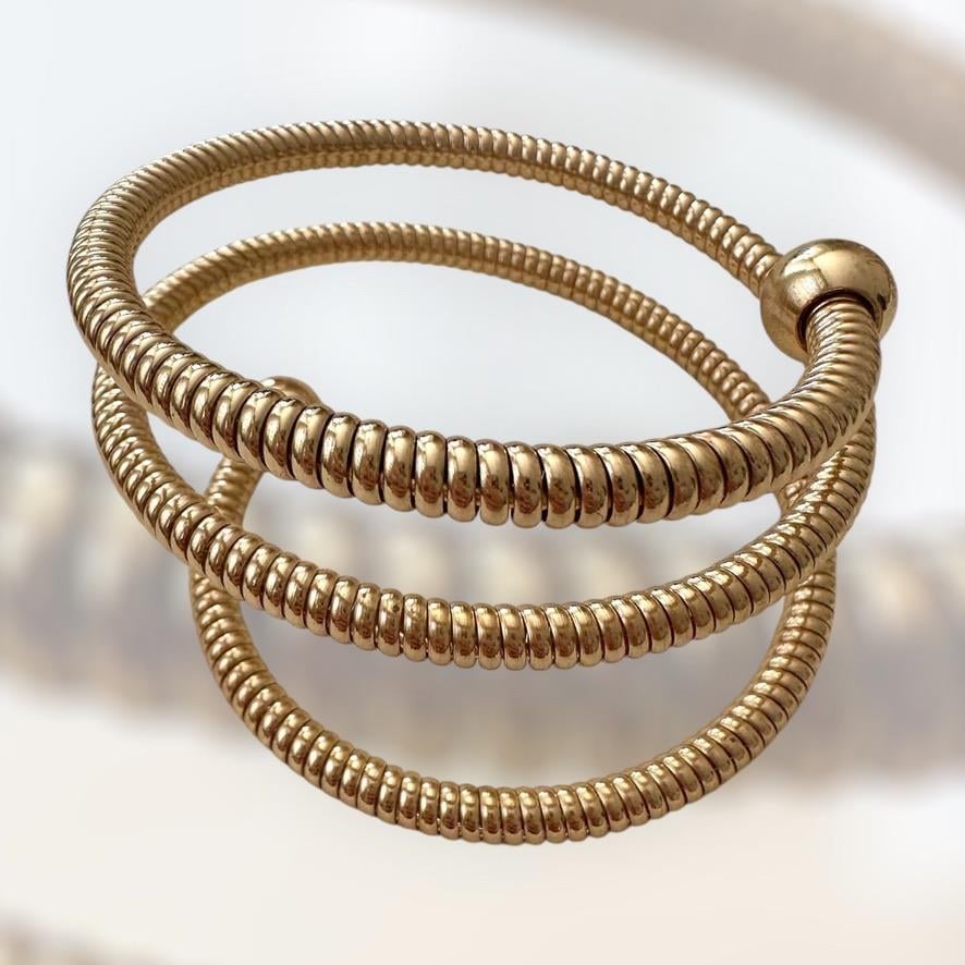 14K Altın Kaplama Burgu Bileğe Dolamalı Model Bileklik