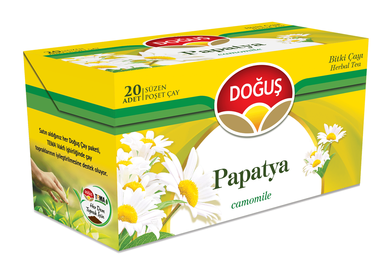 Doğuş Papatya Bitki Çayı Süzen Poşet 20X1,5Gr 12Li