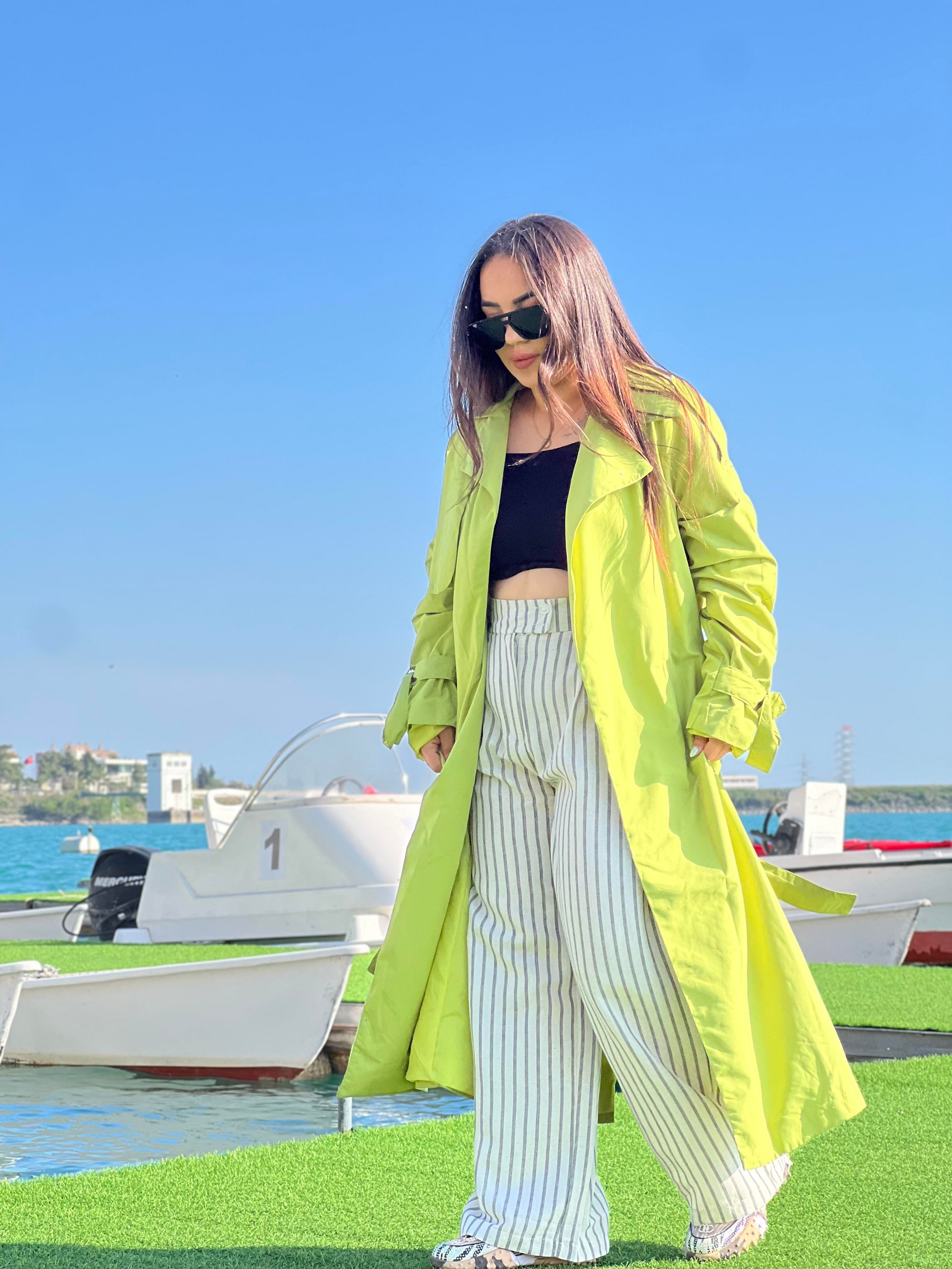 NEON YEŞİL TRENC
