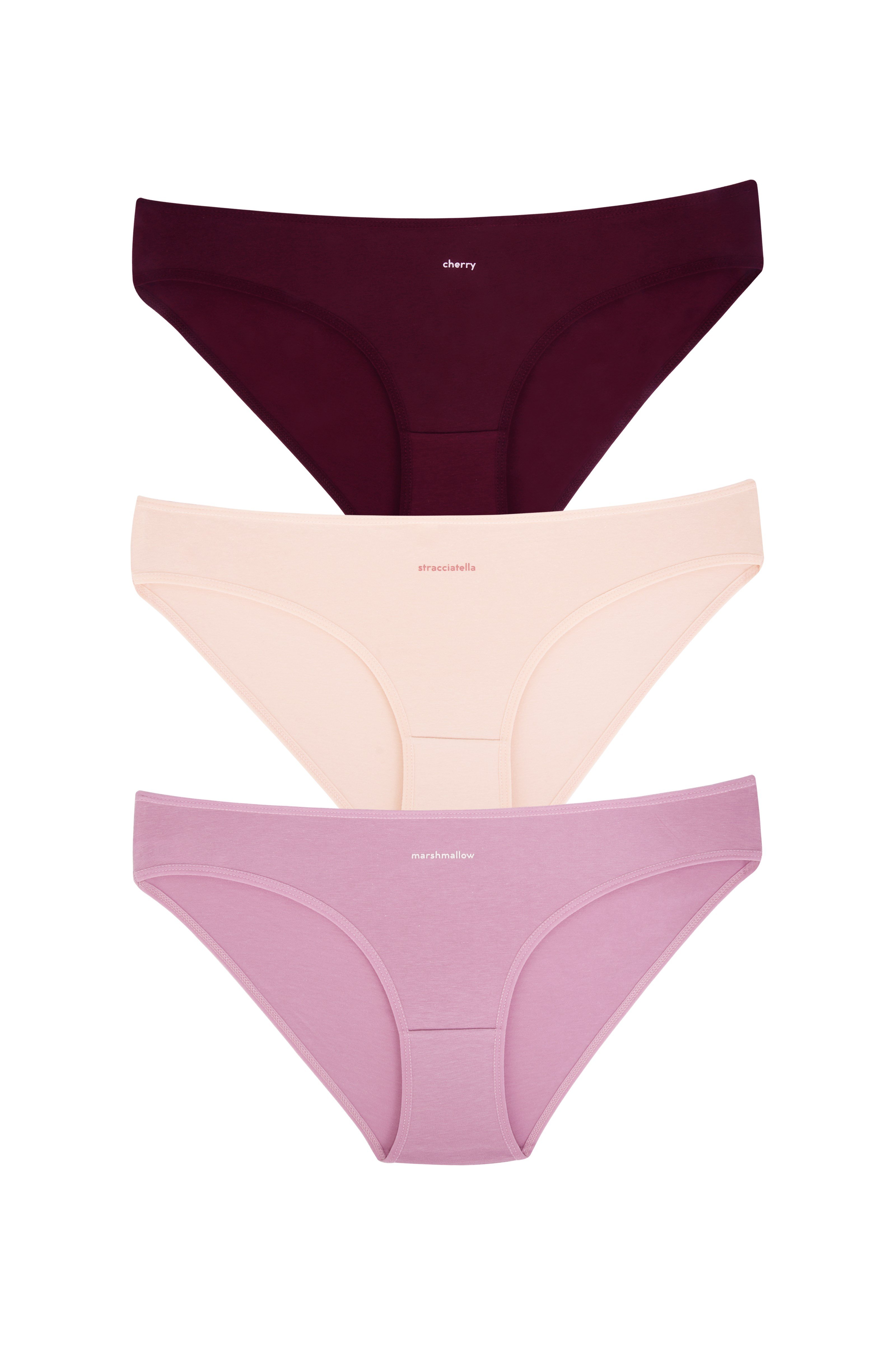 WOMEN'S UNDERWEAR 3-piece BIKINI BRIEFS