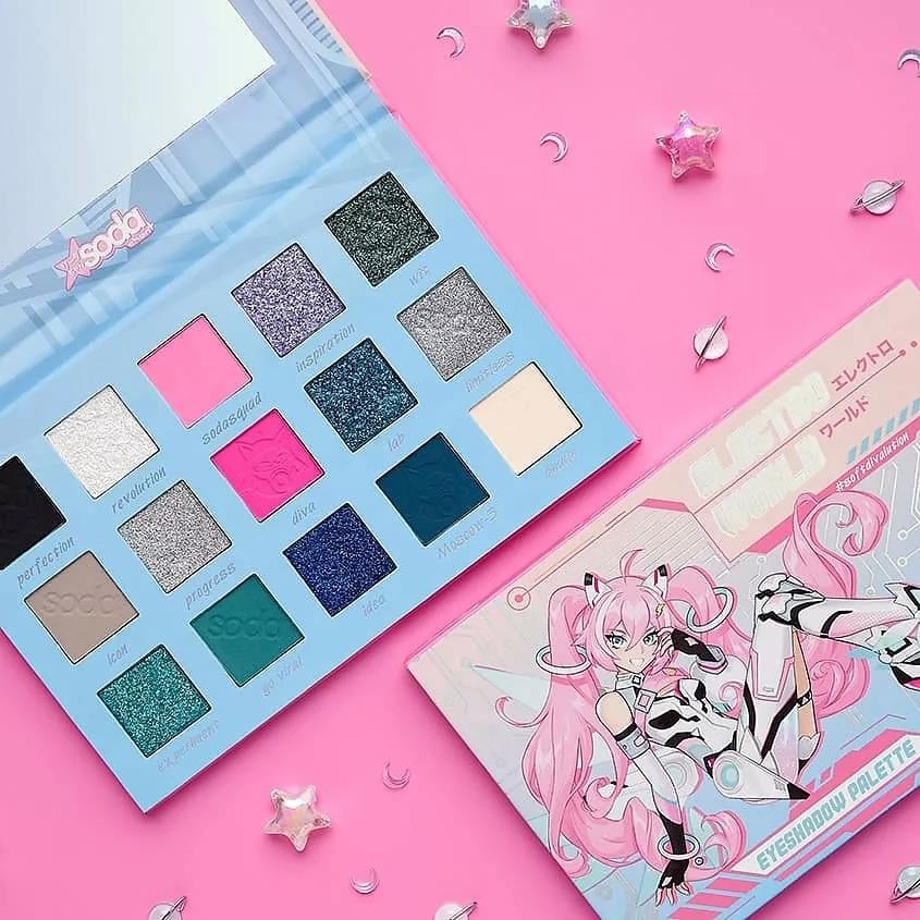 Eyeshadow palette ELECTRO WORLD  softdivalution 21g